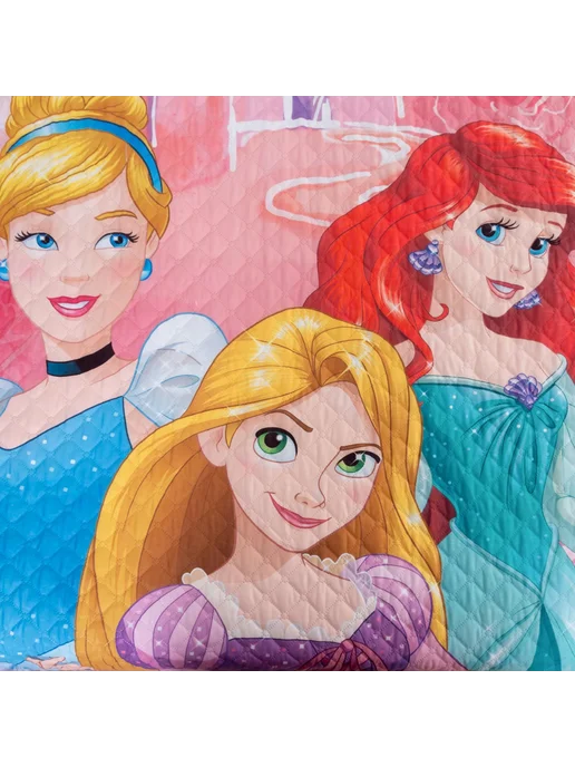 Disney Детское покрывало "Принцессы", 145х210 см, микрофибра, 145x210 см, фото 2