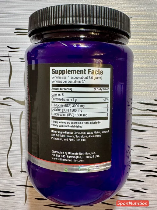 Ultimate Nutrition ВСАА Powder 12000 "Фруктовый пунш", 228г, 228 г, фото 2