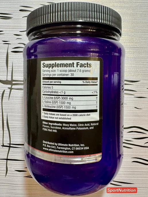 Ultimate Nutrition ВСАА Powder 12000 "Розовый лимонад", 228г, 228 г, фото 2