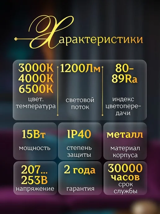 InHome Бра на стену светодиодное LED 15Вт 220В, 15 Вт, фото 6