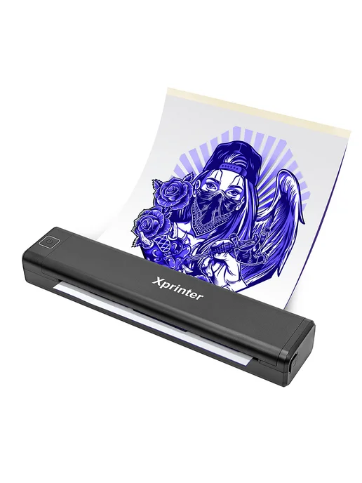 Xprinter Трансферный тату принтер A4 Tattoo для телефона Bluetooth, черный, фото 2