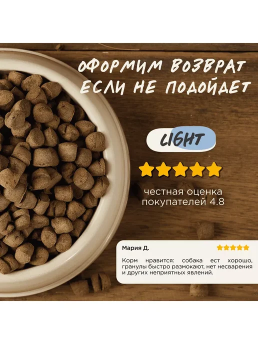 Сухой корм Magsons Лайт Безглютеновый для собак, говядина, 15 кг, фото 7
