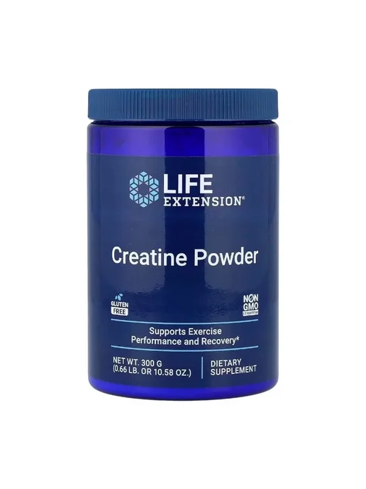 LIFE EXSTENSION Life Extension, креатин в порошке, 300 г (0,66 фунта), 300 г