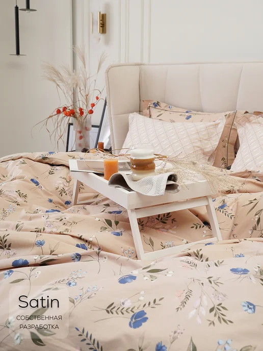 DOBRO HOME Пододеяльник 220х220 Постельное белье сатин, 220x220, фото 2
