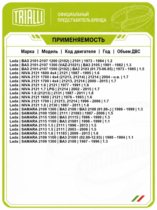 TRIALLI Подшипник генератора большой CA302, вариант, фото 2