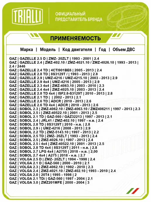 TRIALLI Сальник КПП вторичного вала PT446, вариант, фото 2