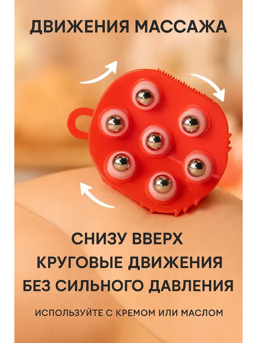 ELKA868 Антицеллюлитный массажер для тела ручной роликовый, синий, фото 3