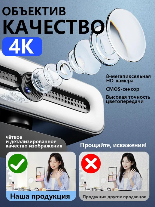 Веб-камера 4K для компьютера, вариант, фото 2
