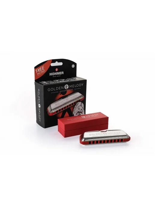 HOHNER Губная гармошка Golden Melody Progressive C-major, желтый, фото 2