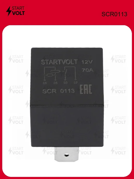 STARTVOLT Реле 12V 70A 4 контакта SCR0113, вариант, фото 3