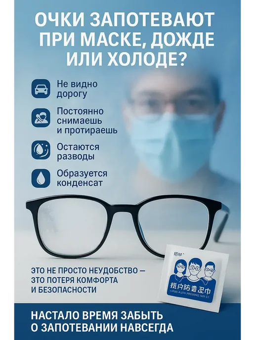 ELKAлимон Салфетки для очков и оптики влажные, 100 шт, фото 2