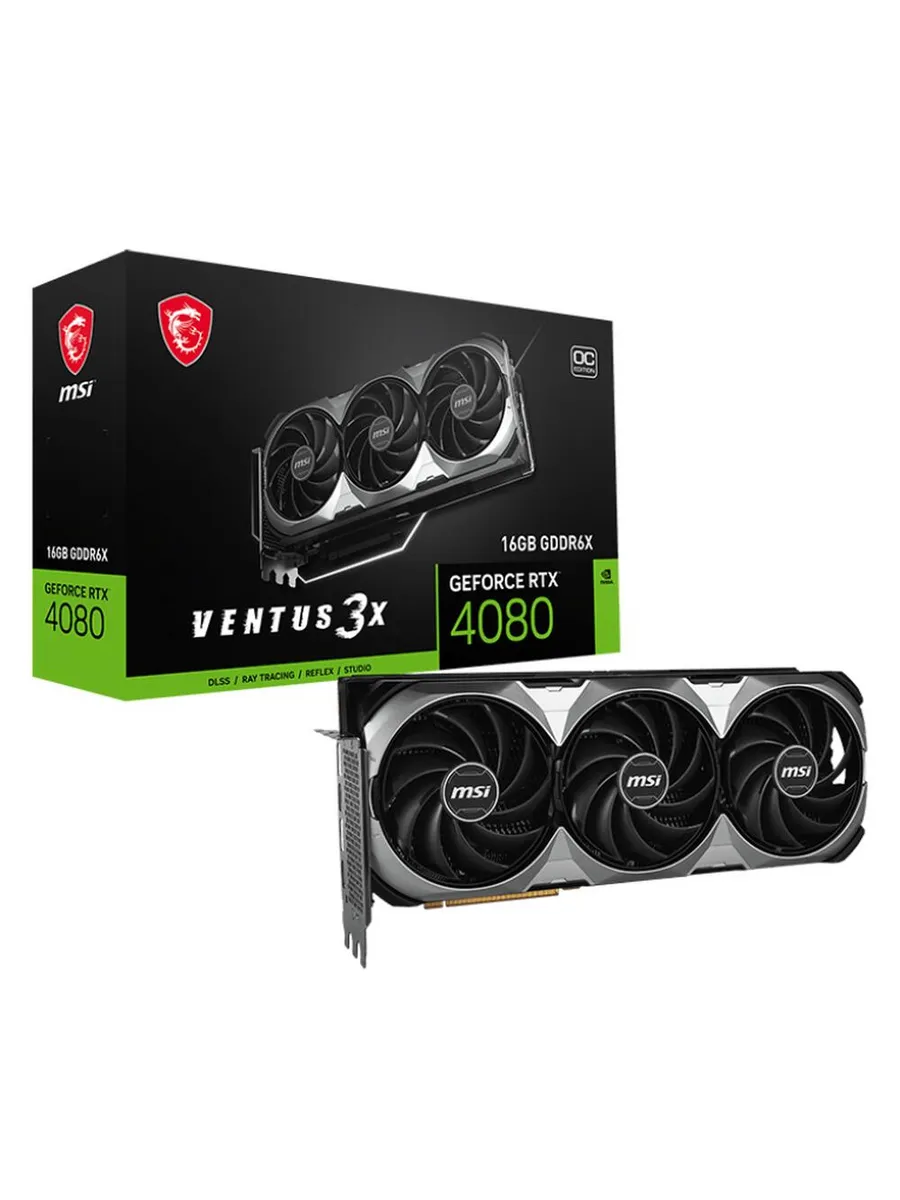 Видеокарта RTX 4080 16 ГБ RTL (RTX 4080 16GB VENTUS 3X E OC) MSI 708198696 купить в интернет‑магазине Wildberries