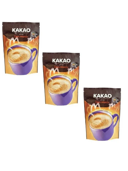 Devi Marco Какао-напиток Marco, 250 г 3 шт, 250 г, 3 шт
