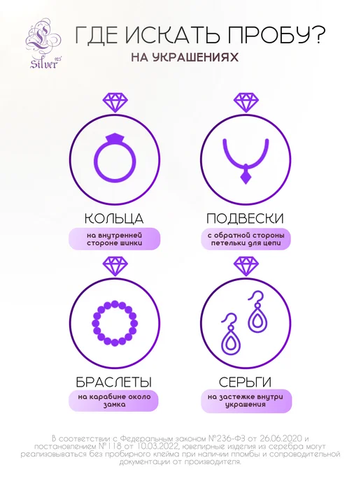 L-Silver Серебряные запонки с гранатом и фианитами, серебристый, фото 5