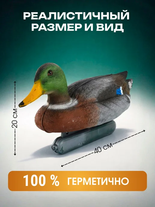Дикий Гид Чучела уток Кряква для охты Премиум набор, вариант, фото 3