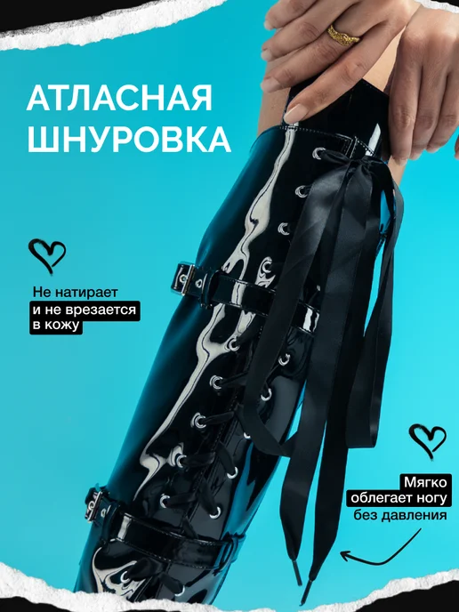 TantsTants Ботфорты стрипы для танцев, черный, фото 3