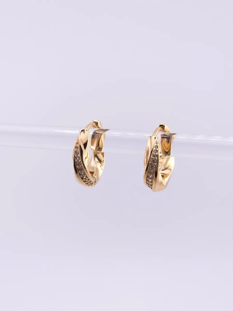 Серьги кольца, повседневные на каждый день 1,6 см.