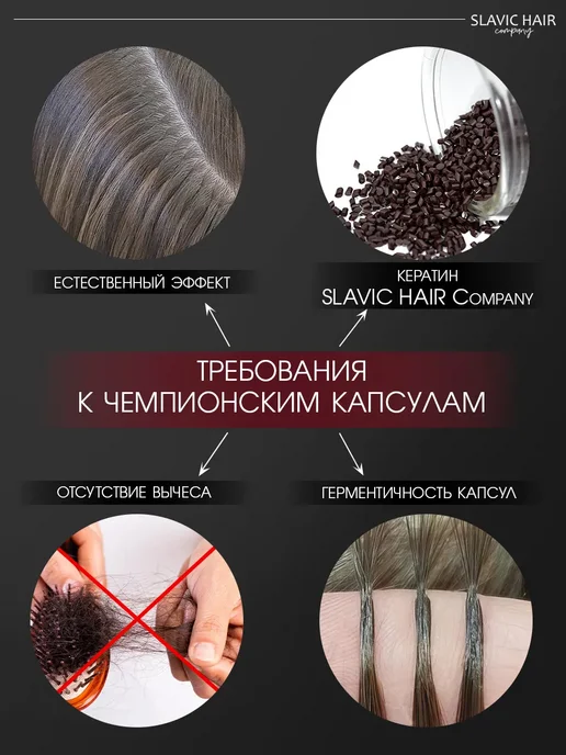 SLAVIC HAIR Сompany Натуральные славянские волосы омбре на капсулах 60 см 150 шт, 150 шт, фото 8