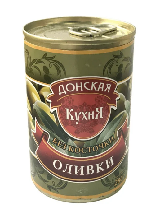 Донская Кухня Оливки без косточки, 280 г, 280 г