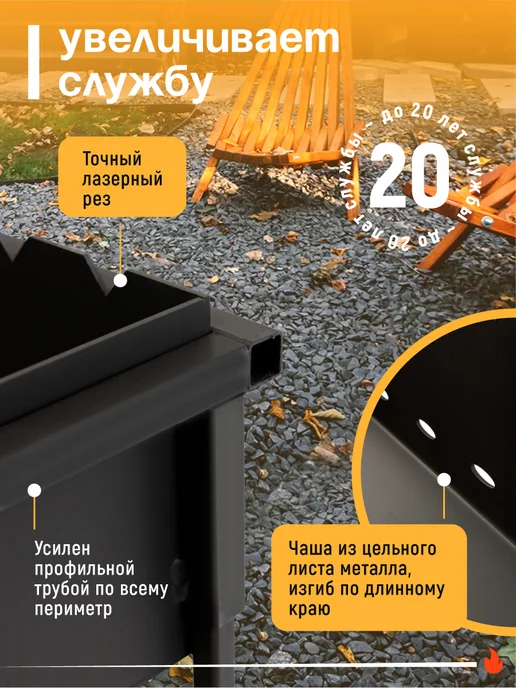 Мангал для шашлыка 4мм с подказанником, вариант, фото 5
