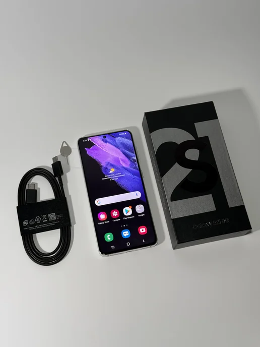 Смартфон Samsung S21 21/256 ГБ, белый, фото 5