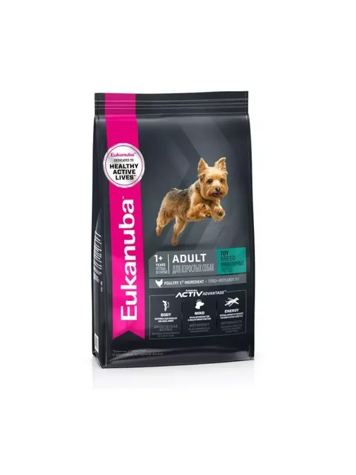 Сухой корм Eukanuba Toy Breed для собак, взрослые, мелкие, 0,5 кг, фото 2