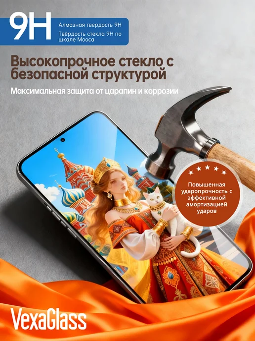 VEXAGLASS Защитное стекло XIAOMI 17, 3 шт, фото 5