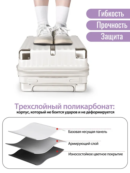 Hakimi Чемодан 40×30×20 Поликарбонат Ручная Кладь Детский, 40x30x20, фото 7