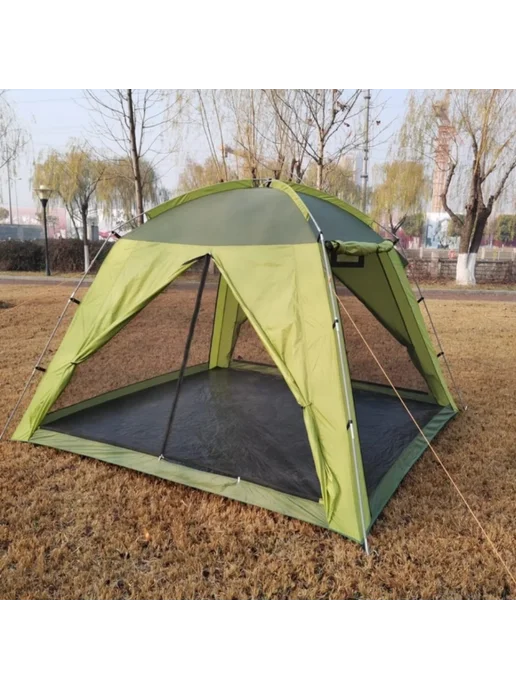 GOODSTORAGE Шатер туристический 4-х местный CW-2904, зеленый, фото 6
