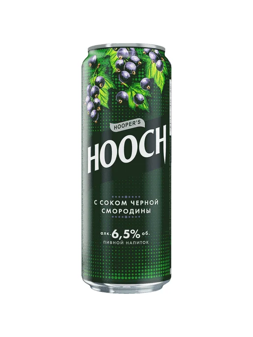 Напиток пивной Hooper's Hooch с черной смородиной 0,45 л ж б, 450 мл