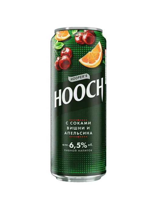 Напиток пивной Hooper's Hooch сок вишня апельсин 0,45 л ж б, 450 мл
