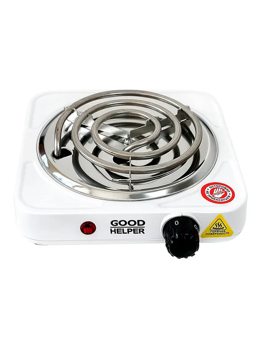 Goodhelper Плитка электрическая одноконфорочная ES10T11WH, белый, фото 6
