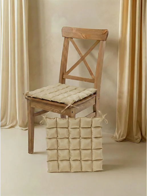 Подушка на стул 40х40 2 шт, 40x40, 2 шт