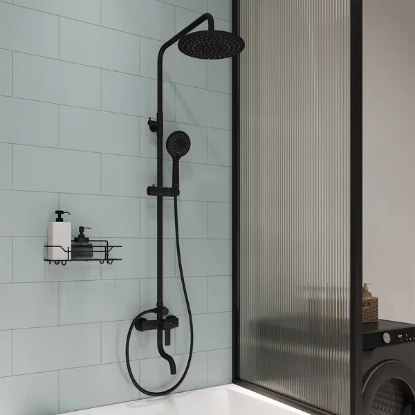 Фото товара на маркетплейсе wildberries Душевая система с тропическим душем и изливом