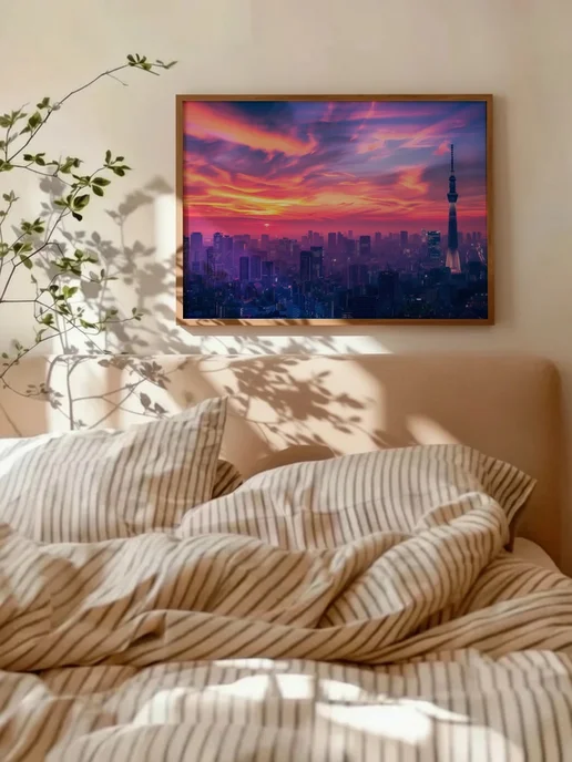 Плакат Tokyo Skytree Sunset Wallpaper, вариант, фото 4