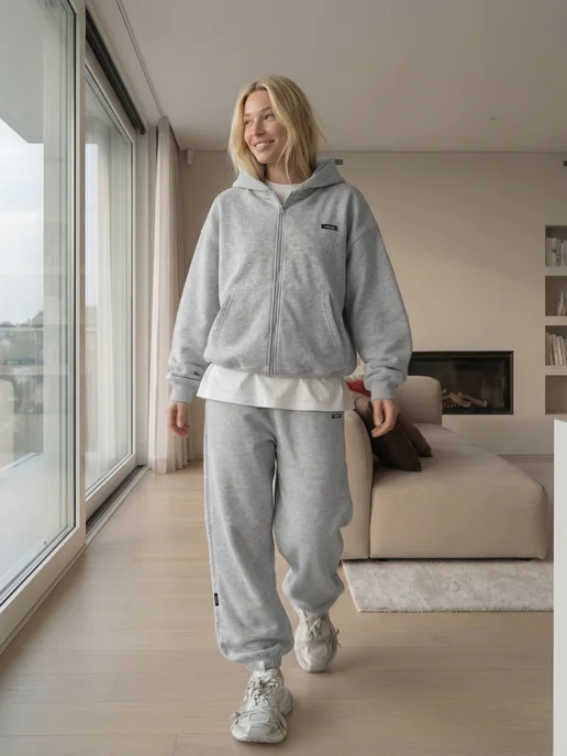 LOOK.IN Костюм спортивный брючный с капюшоном на молнии, вариант, фото 2