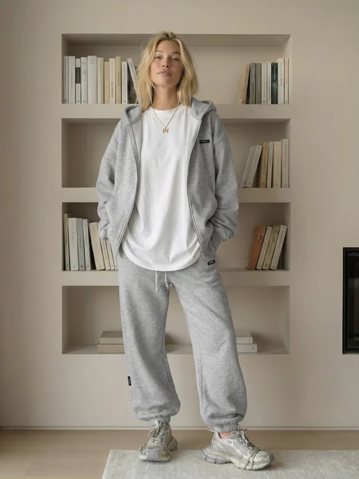 LOOK.IN Костюм спортивный брючный с капюшоном на молнии, вариант, фото 8