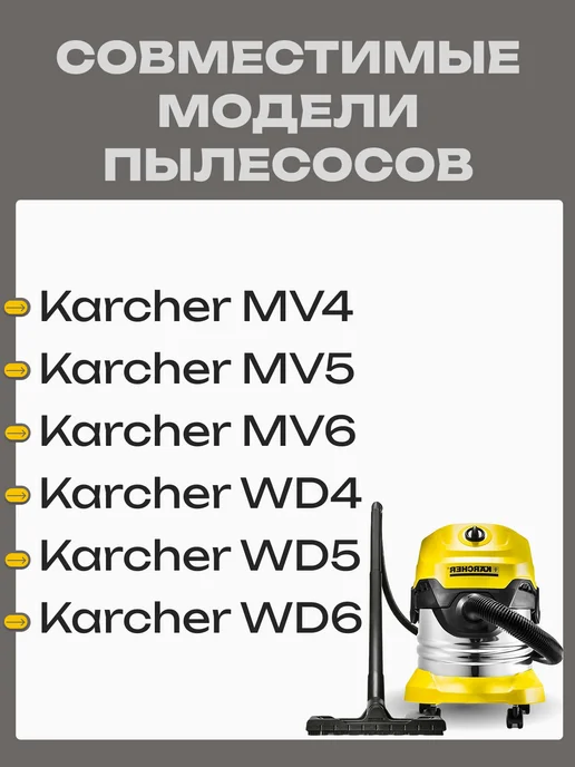 Фильтр для пылесоса Karcher MV4-6, WD4-6, вариант, фото 2