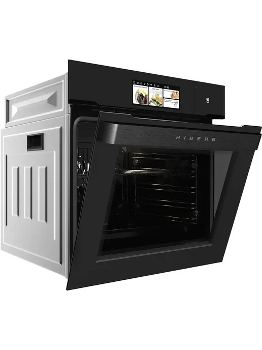 Hiberg Духовой шкаф S-VM 6615 B i-SMART, пароконвектомат, 66 л, фото 2