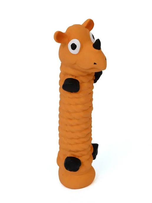 PetShop Игрушка для кошек и собак из латекса длинная "Луи", 22,5 см, оранжевый, фото 2