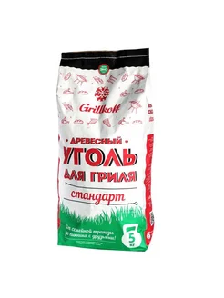 Grillkoff Уголь древесный д гриля Стандарт, пакет 5 кг
