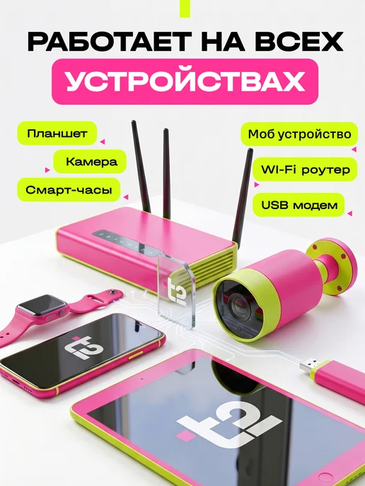 t2 Сим карта теле 2 с безлимитным интернетом 5 ГБ за 100 руб, 5 ГБ, фото 2