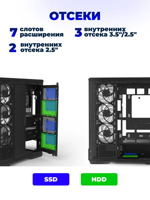 Zalman Корпус ATX Miditower P50 DS White, белый, фото 3