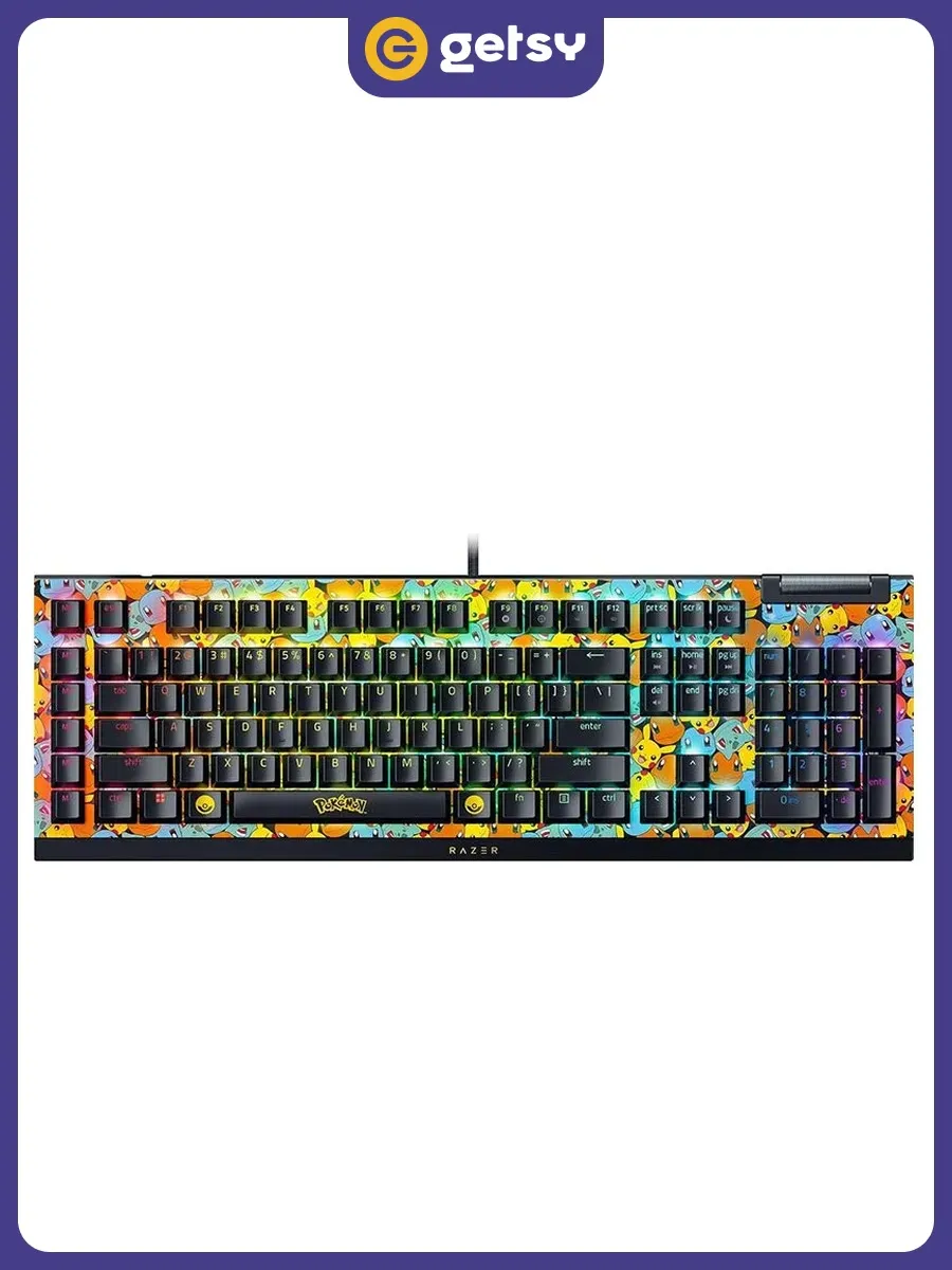 Razer Клавиатура BlackWidow V4 X (Green Switch) Pokemon Kanto