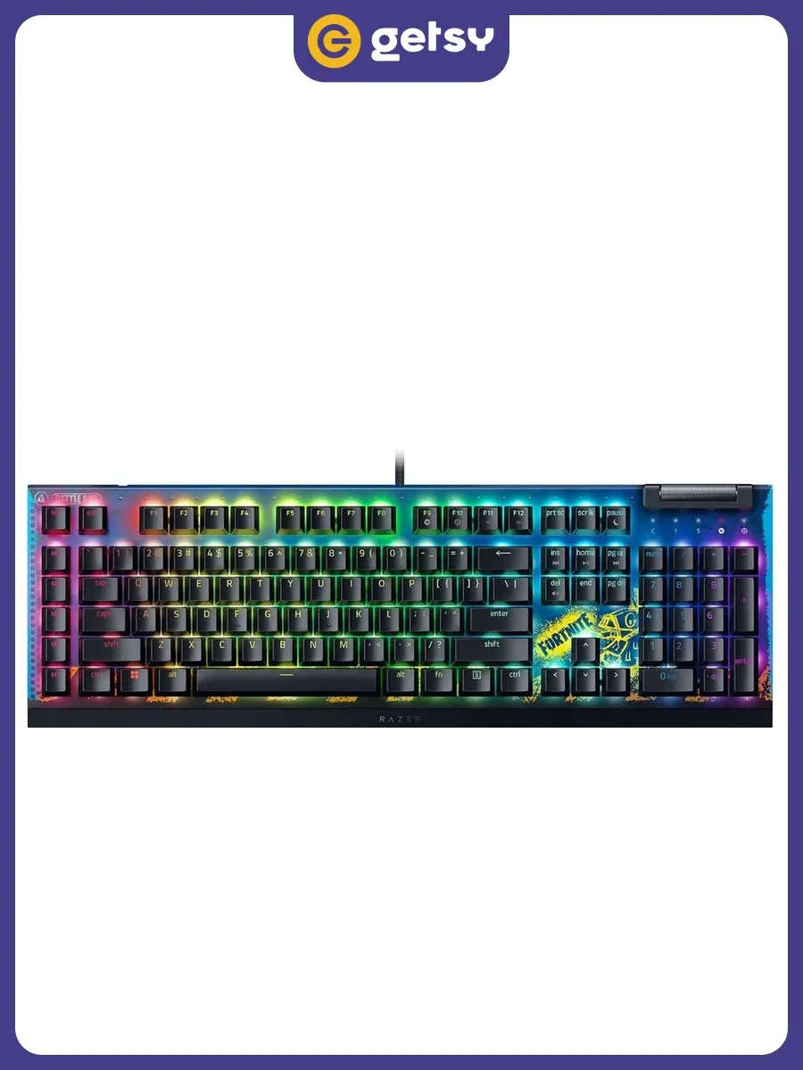 Razer Клавиатура BlackWidow V4 X (Yellow Switch) Fortnite Ed