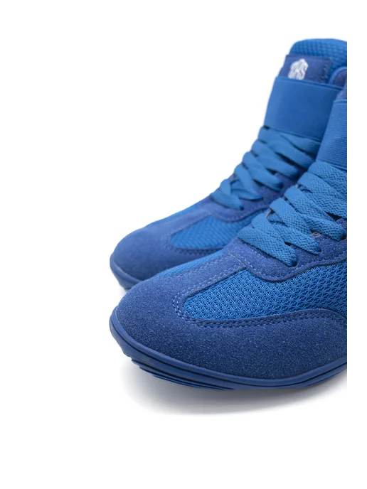 ZBSport Борцовки для борьбы детские на липучках Swoop Junior, синий, фото 3