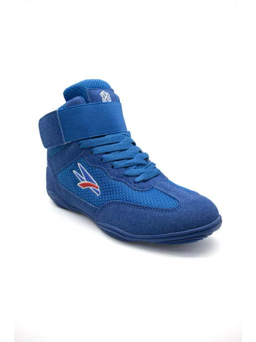 ZBSport Борцовки для борьбы детские на липучках Swoop Junior, синий, фото 6