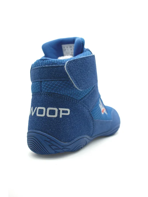 ZBSport Борцовки для борьбы детские на липучках Swoop Junior, синий, фото 7