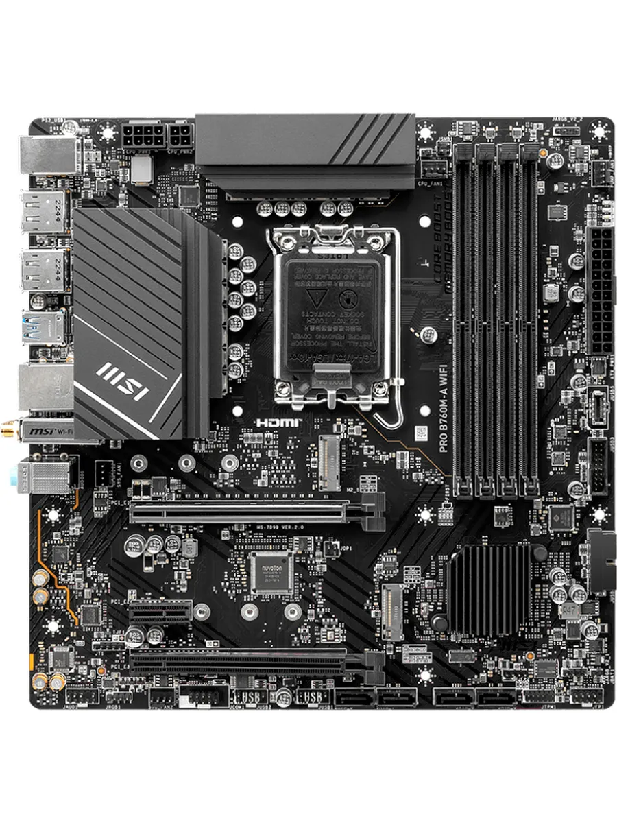 Материнская плата PRO B760M-A WIFI MSI 712600866 купить в интернет‑магазине Wildberries