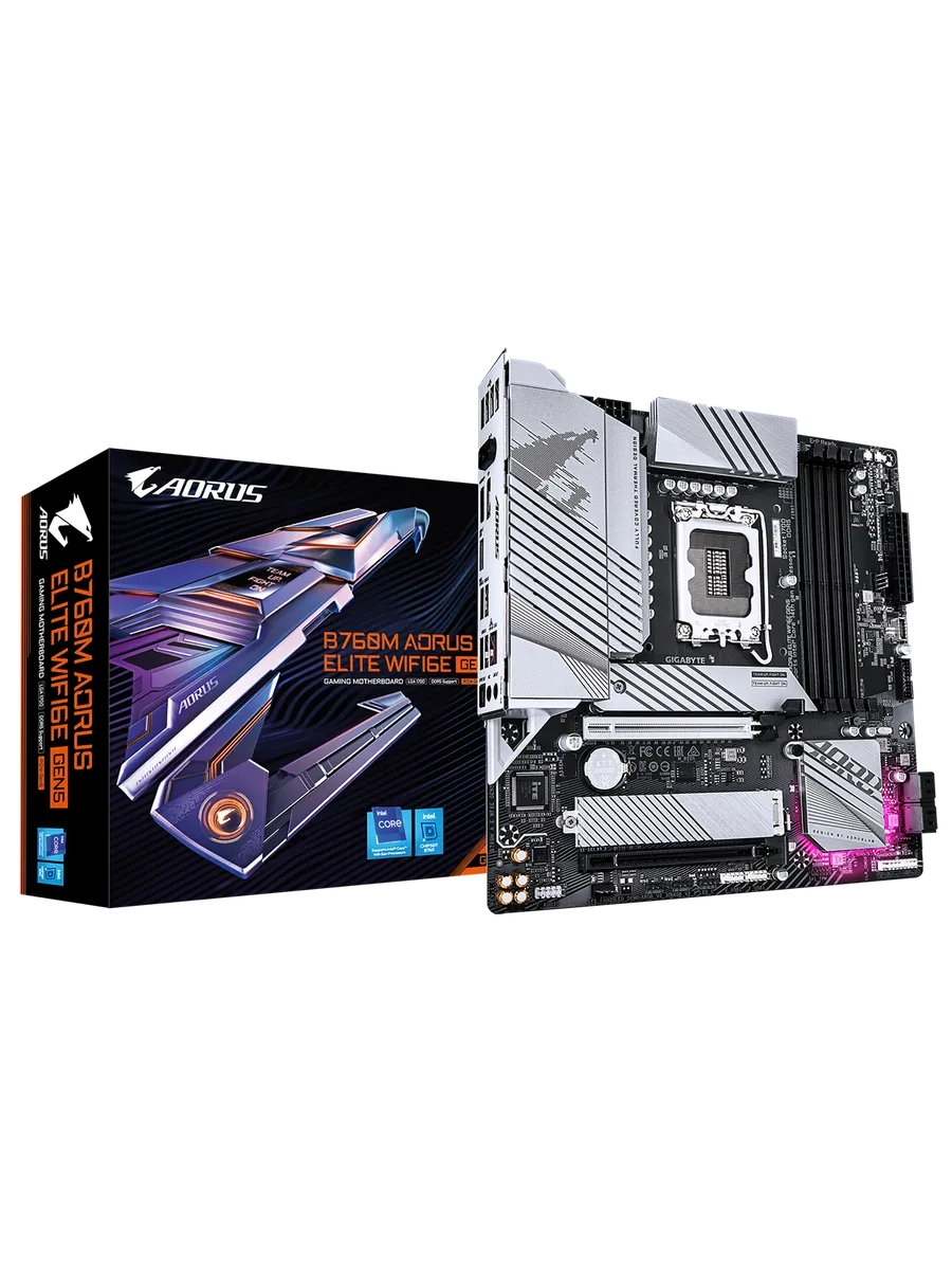 AORUS Материнская плата B760M ELITE WIFI6E GEN5 LGA1700 Inte